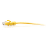 C2g 10ft (3m) Cat6a Snagless Unshielded (Utp) Slim Ethernet Network Patch Cable Yellow Cable De Interconexión Rj-45 (M) A Rj-45 (M) 3 M 4.8 Mm Utp Cat 6a Moldeado Sin Enganches Amarillo