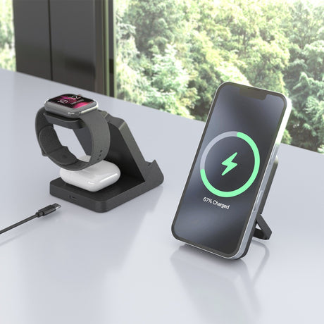 EAN 8435739903513 - AISENS ASCH-15W4WC064-BK cargador de dispositivo móvil Auriculares, Smartphone, Reloj inteligente Cargado imagen 7