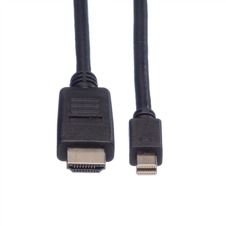 EAN 7611990134007 - ROLINE 11.04.5791 adaptador de cable de vídeo 2 m Mini DisplayPort Negro imagen 2