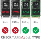 Axagon Eem2-Sa Caja Para Disco Duro Externo Caja Externa Para Unidad De Estado Sólido (Ssd) Gris M.2