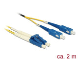 Delock Lwl Cable Fibra Optica K Lc -> Sc 2.00m Singlemode Duplex Os
