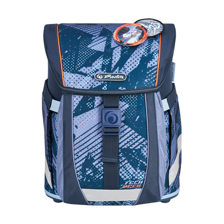 EAN 4008110396347 - Herlitz FiloActive XL Plus TechMech juego de mochila escolar Niño Poliéster Azul, Naranja imagen 2