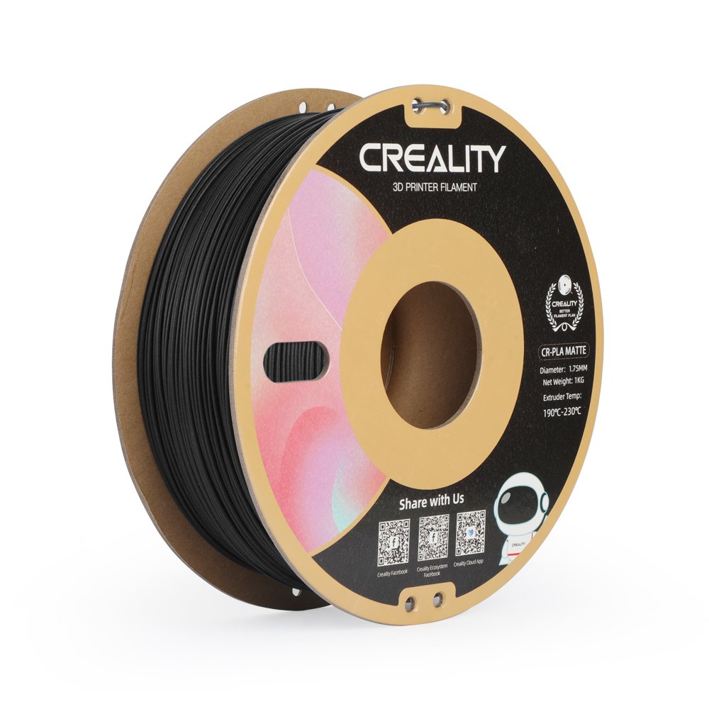 Pla 1,75mm Matte Negro 1kg