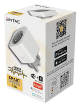 Entac Wifi Meckdosenadaptador Con Leimungsmesser Blanco