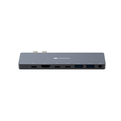 EAN 5291485006136 - Canyon CNS-TDS08DG base para portátil y replicador de puertos Gris imagen 3