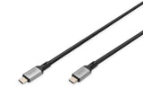 EAN 4016032485865 - Digitus DB-300443-010-S cable USB USB4 Gen 2x2 USB C 40 Gbit/s 100 W Negro imagen 1