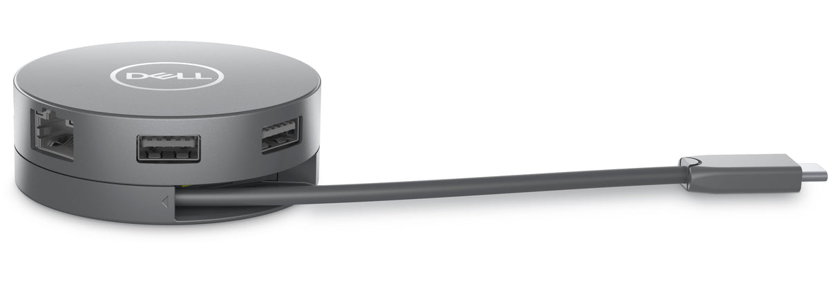 Dell Da305 Alámbrico Usb 3.2 Gen 2 (3.1 Gen 2) Type-C Plata
