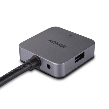 EAN 4002888433884 - Lindy 43388 hub de interfaz USB 3.2 Gen 1 (3.1 Gen 1) Type-A 5000 Mbit/s Negro, Gris imagen 3