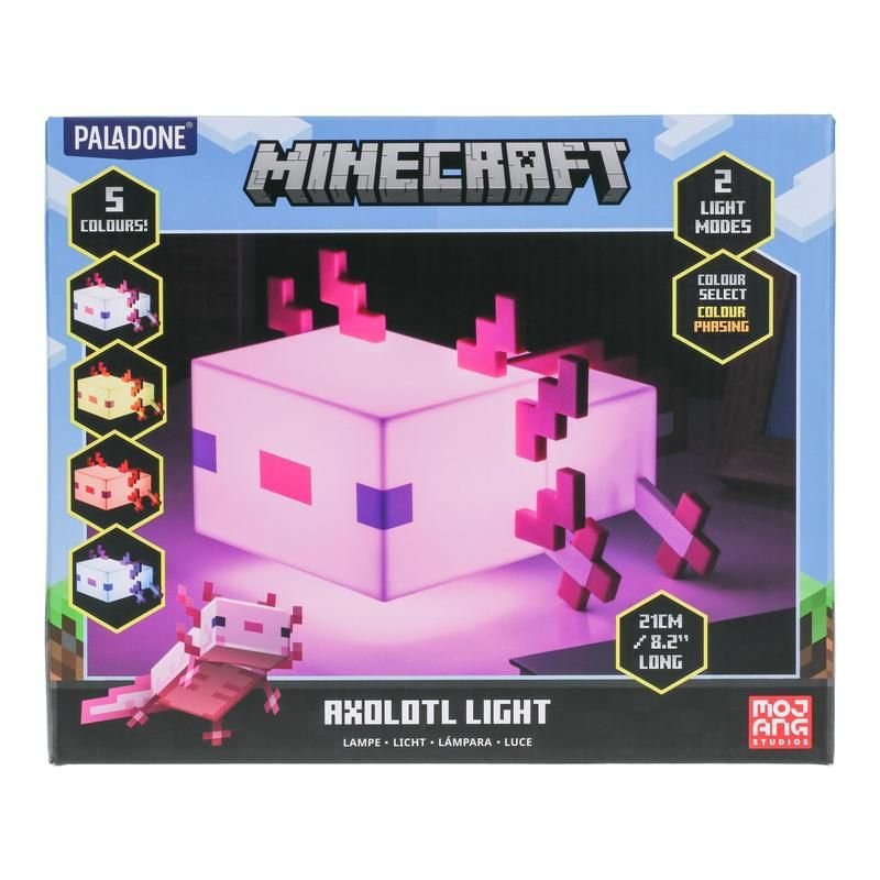 Lampara Ajolote Minecraft 13cm