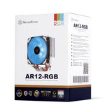 Silverstone Sst-Ar12-Rgb - Disipador Para Cpu Argon Pwm Rgb De 120 Mm