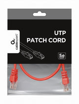 Gembird Cable De Red Utp Cat5e 0.50m Rojo