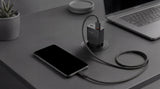 Cargador Usb Gan Mars Gaming Md-Gan30 30w 1xusb-C 1xusb-A Pd Color Negro