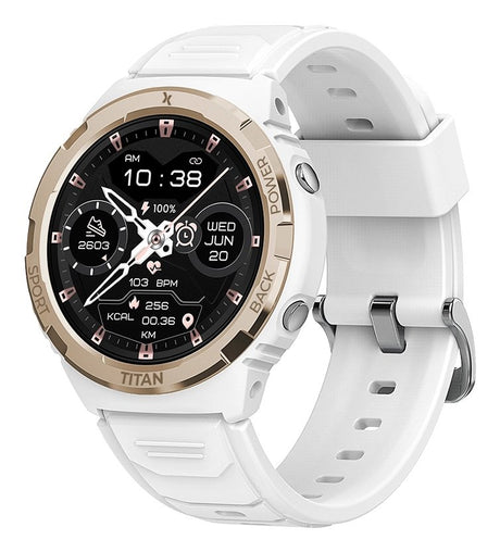 EAN 5908235977966 - MaxCom FW100 3,3 cm (1.3") AMOLED Digital 360 x 360 Pixeles Pantalla táctil Blanco imagen 1