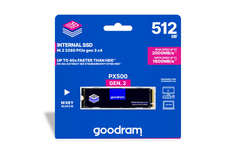 EAN 5908267962626 - Goodram PX500 M2 PCIe NVMe 512GB M.2 PCI Express 3.0 3D NAND imagen 6