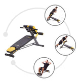 EAN 5907695596557 - HMS Fitness LSR8311 Banco de musculación multiposición Asiento ajustable Hogar Negro, Amarillo imagen 4