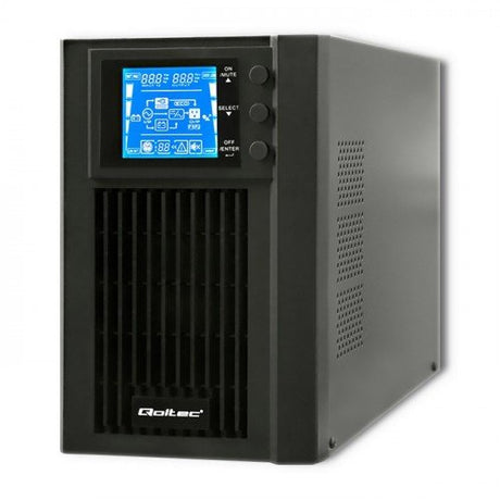 EAN 5901878530420 - Qoltec 53042 sistema de alimentación ininterrumpida (UPS) Doble conversión (en línea) 1 kVA 800 W 2 salid imagen 1