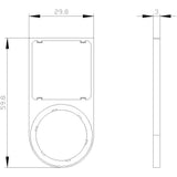 Siemens 3su1900-0at10-0aa0 3su19000at100aa0 Schildtrger Flach