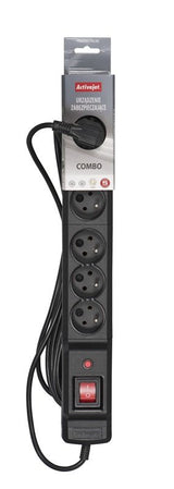EAN 5901443115618 - Activejet COMBO 6GN 3M base múltiple 6 salidas AC Interior Negro imagen 3