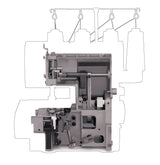 Máquina De Coser Singer 14hd-854  Serger De Trabajo Pesado, Gris