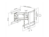 Roline Premium Tv-Soporte De Pared, Hoch-Flexibel, 37-80 Zoll, Bis 70 Kg