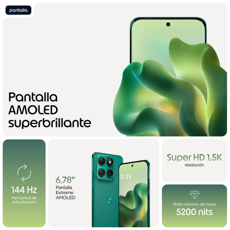 EAN 0840493621722 - Motorola edge 70 fusion 17,2 cm (6.78") SIM doble Android 16.0 5G USB Tipo C 8 GB 256 GB 7000 mAh Verde imagen 7