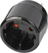 EAN 4007123644773 - Brennenstuhl 1508450 adaptador de enchufe eléctrico Tipo C (Europlug) Tipo A Negro imagen 1