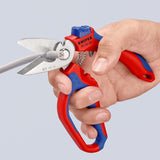 Tijeras Eléctricas Con Ángulo De Knipex 95 05 20 Sb Rojo/Azul