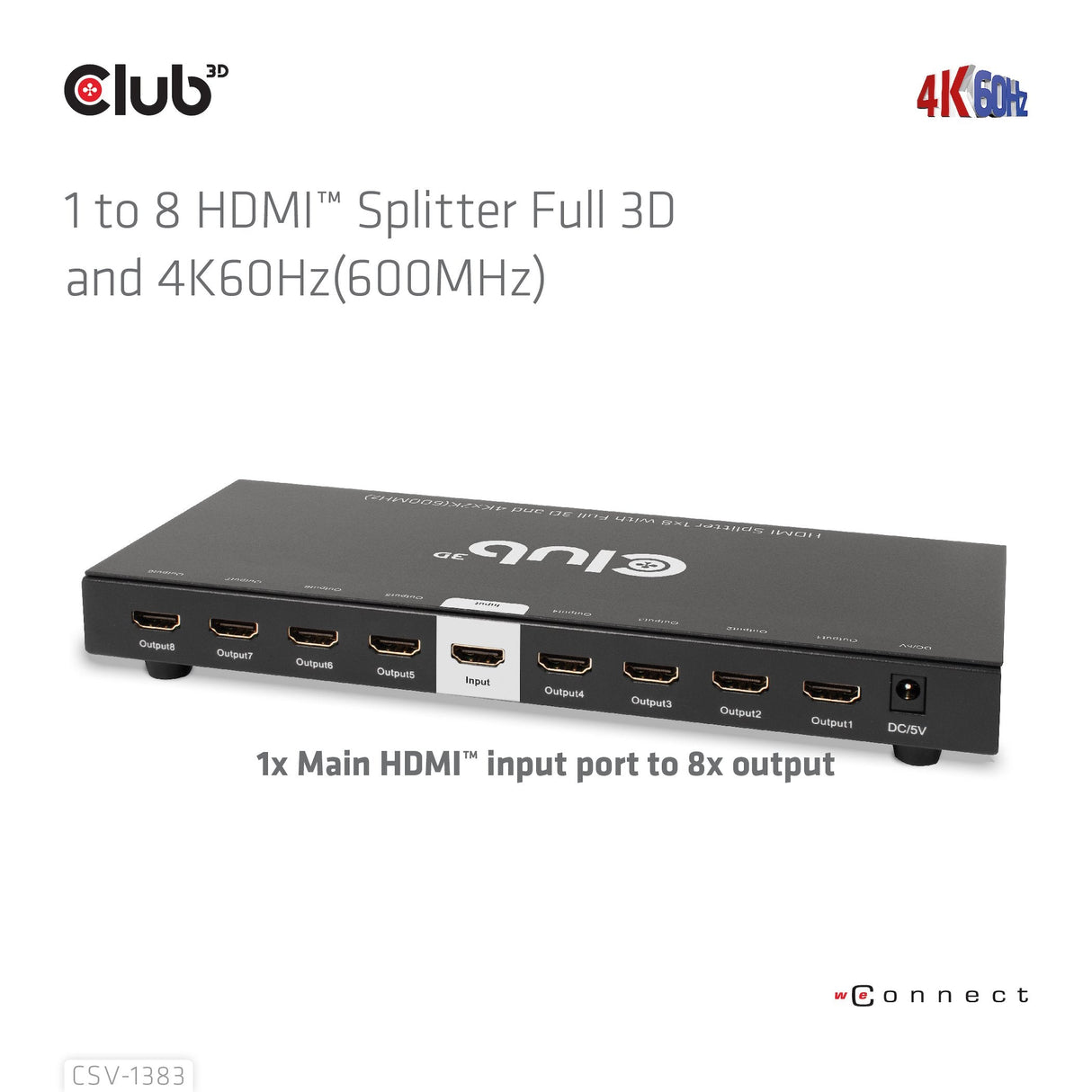 EAN 8719214472771 - CLUB3D CSV-1383 divisor de video 8x HDMI imagen 14