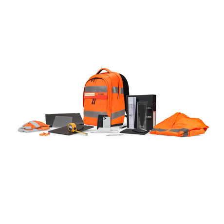EAN 7640239422261 - DICOTA Hi-Vis V2 mochila Mochila de senderismo Naranja Tereftalato de polietileno (PET), Termoplástico de imagen 13