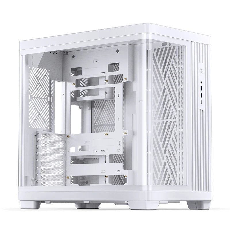 Caja Pc Jonsbo Tk-4 Midi-Tower, Atx, Tempered Glass - Blanco
