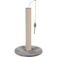 Zolux Poste Rascador De Sisal, Poste Con Juguete, 63cm, Color Gris