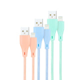 EAN 8433281012707 - Nanocable 10.10.0401-CO1 cable de conector Lightning Azul, Verde, Rosa imagen 1