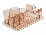 Delock Schreibtisch Organizer Transparentee Marrón