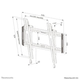 Neomounts Wl35-550bl14 Wl35550bl14 Screen Wall Mount Tilt Vesa 400x400