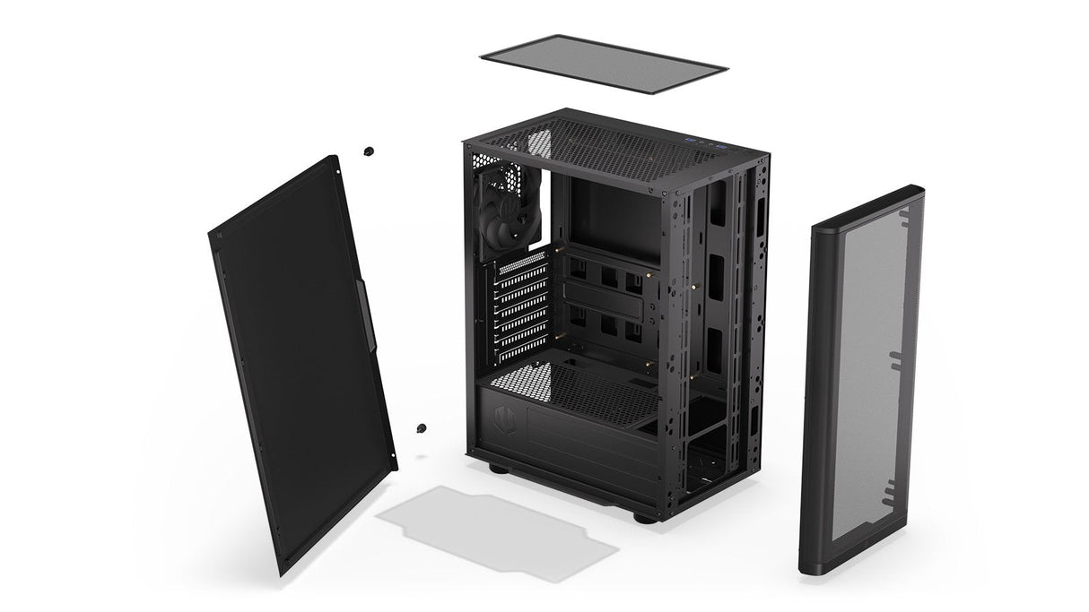 Endorfy Ventum 200 Sólido, Caja De Torre Negro