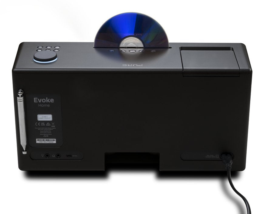 Pure Evoke Home Coffee Black / Microcadena 100w Con Altavoces Integrados