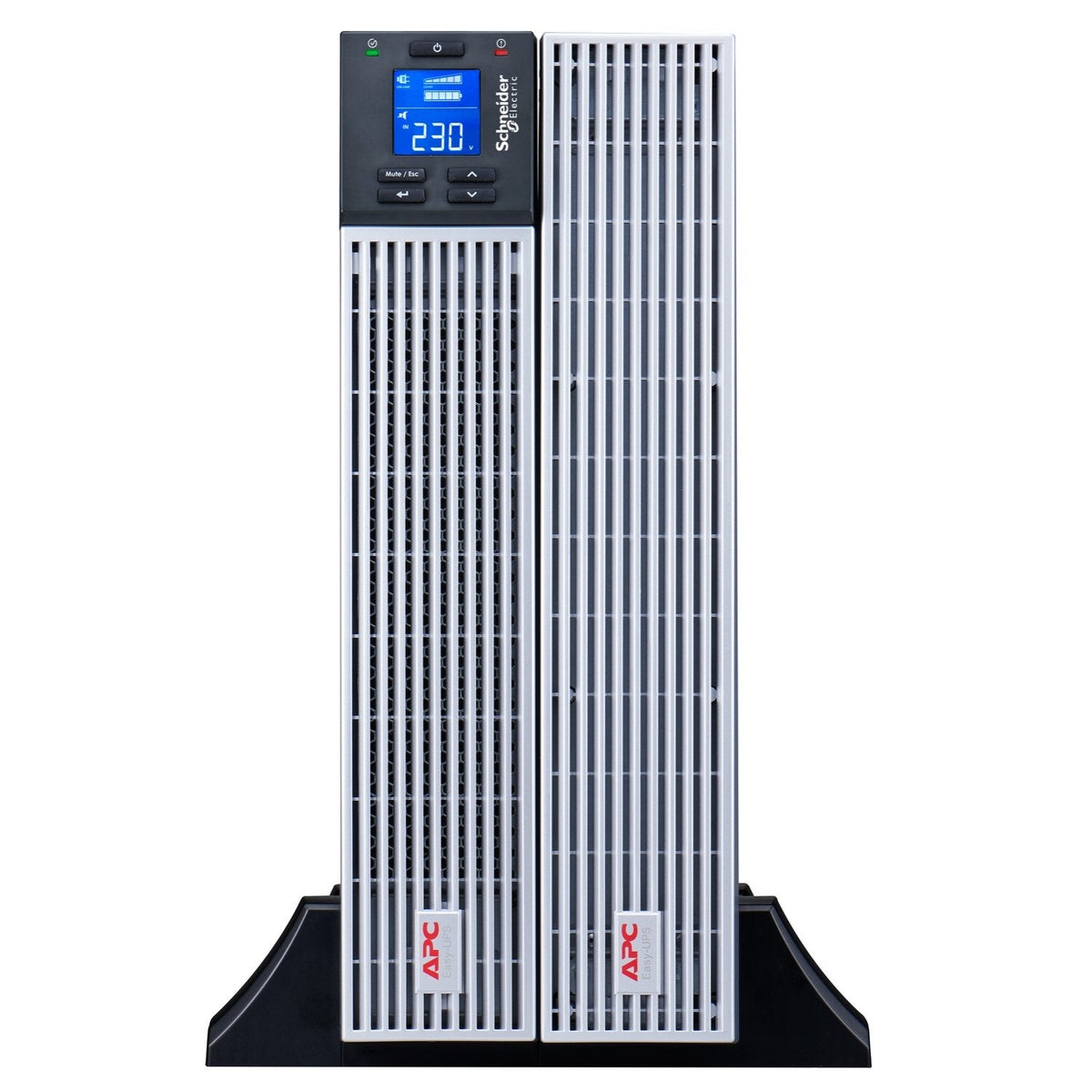Sai Apc Easy Ups On-Line Ups (Montaje En Bastidor) Ca 230 V 2700 Vatios 3000 Va Ion De Litio Usb Rs-232 Conectores De Salida: 7 4u 19" Negro Con Plata Para Modbus Card Srvsmb001