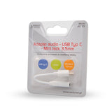 Adapter Savio Ak-52 Usb-C Mini Jack 3.5mm Samsung