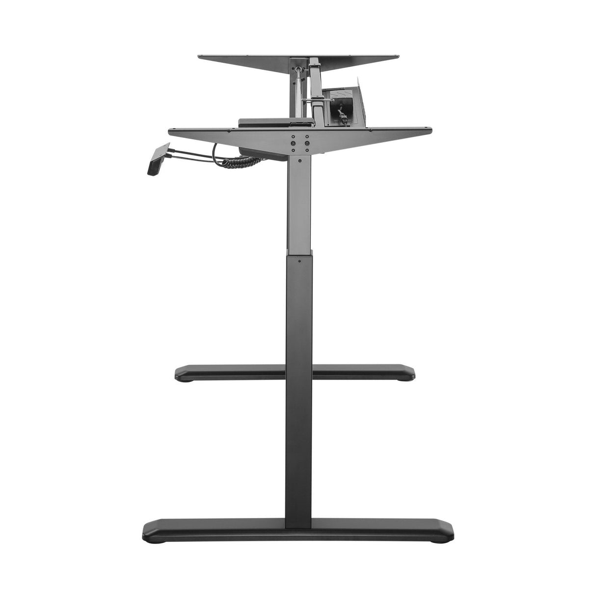 Aisens Bastidor De Escritorio Motorizado - Altura Ajustable Panel De Control - 80kg - Negro