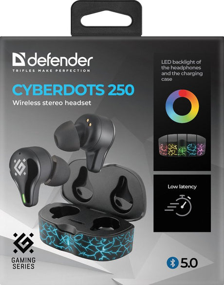 EAN 4714033632508 - Defender CYBERDOTS 250 Auriculares True Wireless Stereo (TWS) Dentro de oído Llamadas/Música/Deporte/Uso  imagen 6