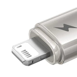 Titanium Alloy Fast Charging Cable Usb To Ip 2.4a 1m Galaxy Titanium Gold