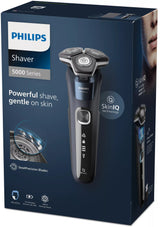 EAN 8720689008440 - Philips SHAVER Series 5000 S5885/10 afeitadora Máquina de afeitar de rotación Recortadora Negro, Azul imagen 3