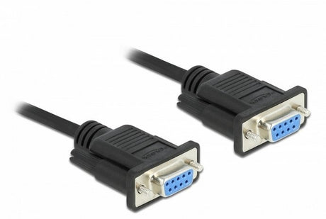 EAN 4043619866083 - DeLOCK 86608 cable de serie Negro RS-232 Sub-D9 imagen 1