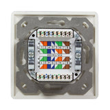 Logilink Cat.6 Wall Outlet 2xrj45 Stp Horizontal, Signal Blanco