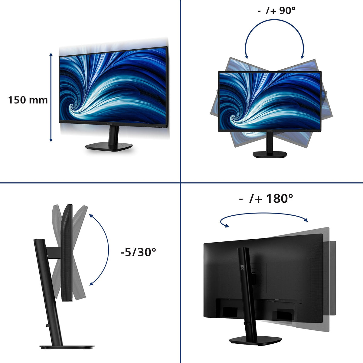 Philips Tft 27b2n3200a 68.6cm Ips 27'' 1920x1080 Dp Hdmi Vga