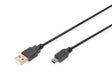 EAN 4016032336716 - Digitus AK-300130-018-S cable USB 1,8 m USB A Mini-USB B Negro imagen 1