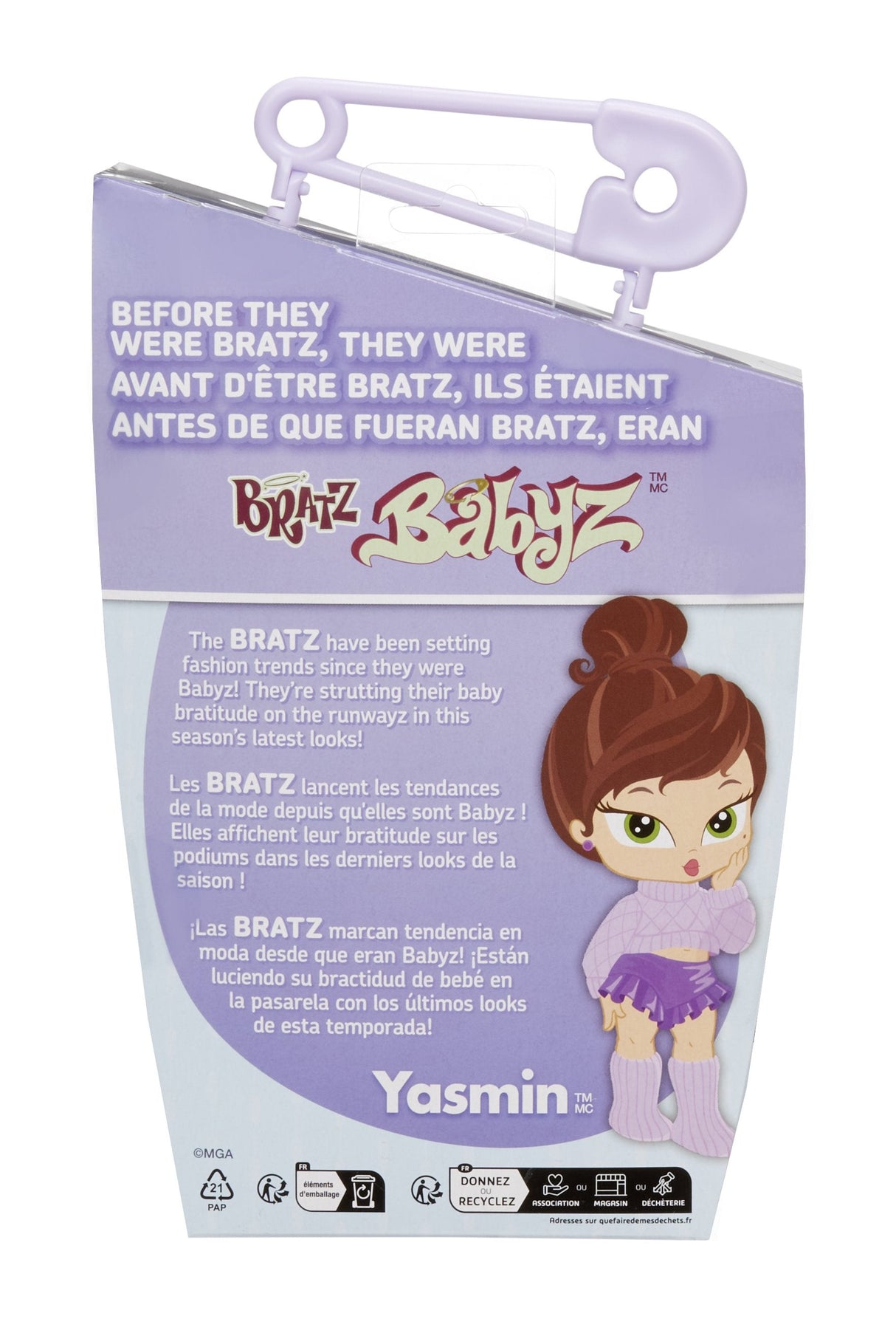 Muñeca Yasmin Babyz Runwayz Bratz