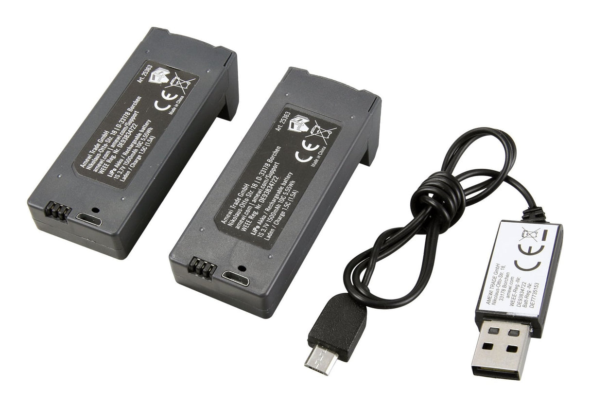 EAN 4262500343414 - Amewi X4KPro 4 rotores Cuadricóptero 3840 x 2160 Pixeles 1500 mAh Gris imagen 8