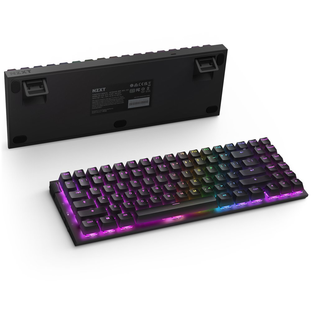 Nzxt Function 2 Minitkl, Teclado De Juegos White, De-Layout, Nzxt Optical Kb-002nw-De