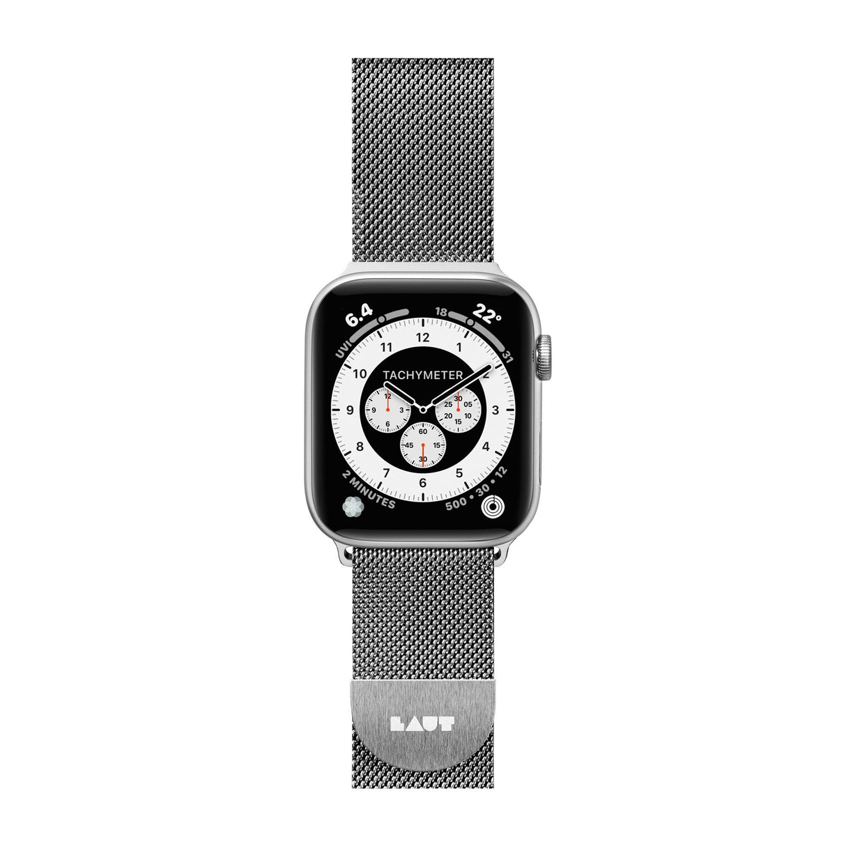 Laut Correa Steel Loop Apple Watch Strap 42/44 Mm Plata